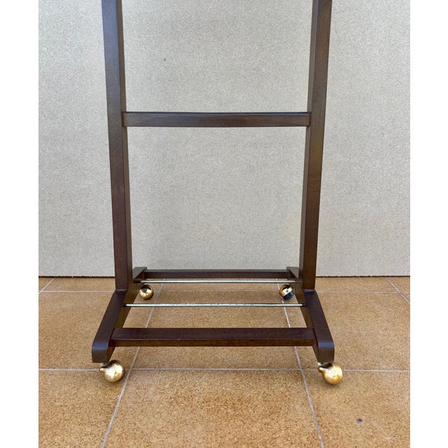 Mid 20th Century Wooden Valet Stand with Hanger and Storage Trays For Sale - Image 12 of 12