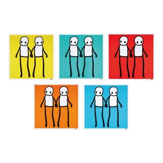 Stik, Full Set of Holding Hands Signed Prints, 2020 For Sale