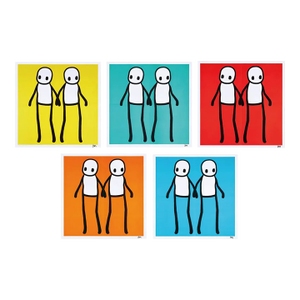 Stik, Full Set of Holding Hands Signed Prints, 2020