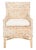 Cristen Rattan Accent Chair with Cushion - Natural White Wash/ White For Sale - Image 11 of 11