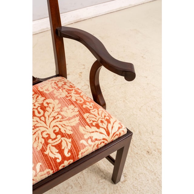 Set of 6 Henkel Harris Mahogany Chippendale Style Dining Chairs For Sale - Image 13 of 18