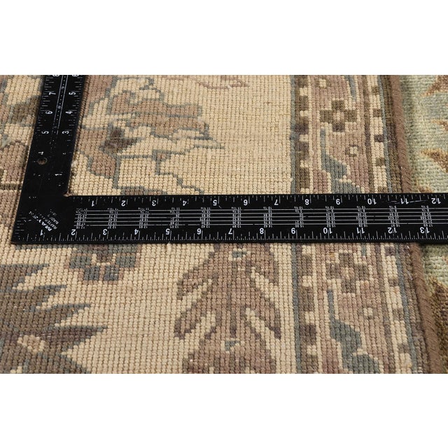 Textile Vintage Indian Oushak Rug, 09'01 X 11'09 For Sale - Image 7 of 10