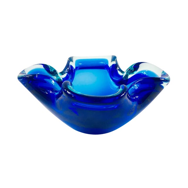 Sommerso Murano Glass Ashtray or Bowl, Italy, 1960s For Sale