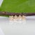 Gold Diamond Band Ring With Earth-Mined Diamonds Accents in Solid 14k Gold, Size 6.75 For Sale - Image 8 of 9