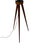 Mid-Century Modern Teak Tripod Floor Lamp with Reupholstered Shade, 1960s For Sale - Image 6 of 12