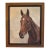 Oil Painting of Thoroughbred Race Horse Chestnut - 1960, by Snow Oil on Canvas Framed For Sale