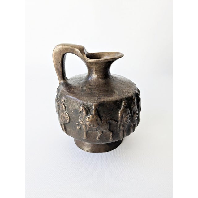 Vintage Bronze Jug, 1970s For Sale - Image 9 of 14