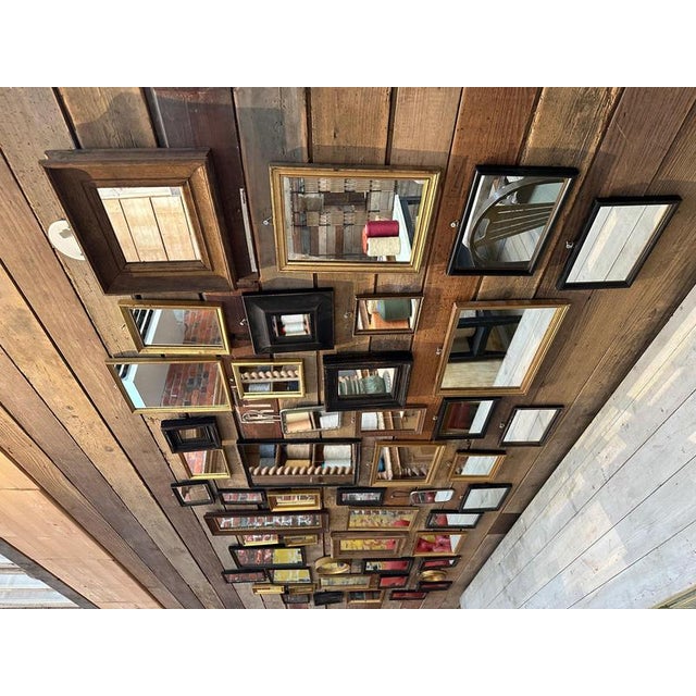 Antique Mirrors, 1940s, Set of 49 For Sale - Image 4 of 11