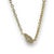 Early 21st Century Radiant 14k Yellow Gold 0.73ct Pear Natural Diamond Bezeled Necklace For Sale - Image 5 of 6