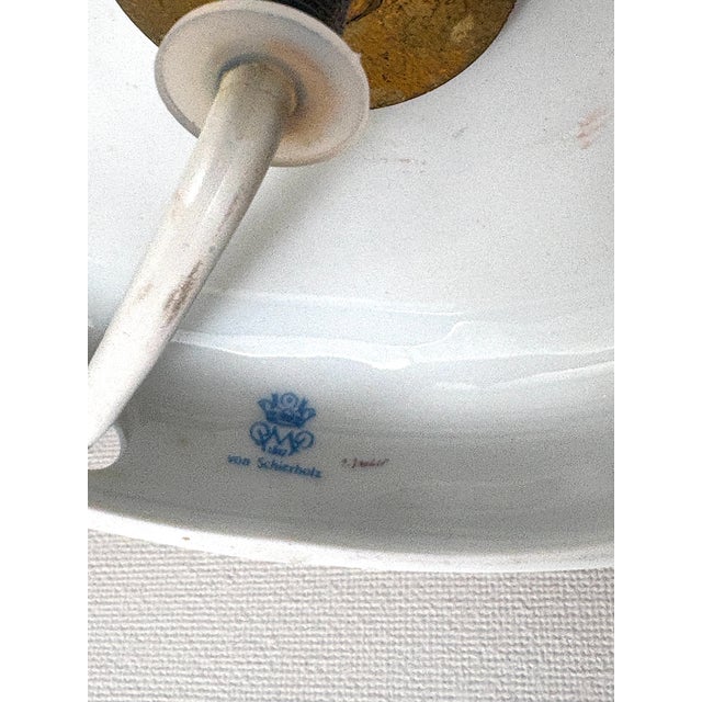 Ceramic Porcelain Lithophane Table Lamp from PMP Plaue von Schierholz, 1950s For Sale - Image 7 of 18