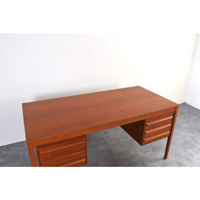 Mid-Century Teak Executive Desk by Torbjørn Afdal for Bruksbo, 1960s For Sale - Image 16 of 18