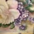Lavender Hand Painted Porcelain Plaque Features White Cabbage Roses & Lavenders by Rose Reck For Sale - Image 8 of 13