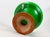 Mid-Century Modern Emerald Green Frosted Glass and Terracota Pedestal Bowl, 1950s For Sale - Image 4 of 13