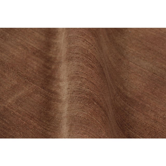 Textile Rug & Kilim’s Modern Textural Rug, Rich Tone-on-Tone Beige-Brown and Terracotta For Sale - Image 7 of 8