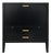 Black Bar Cabinet With Brass Hardware For Sale