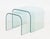 Modern Modern Waterfall Glass Nesting Side Tables, 2 For Sale - Image 3 of 9