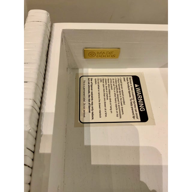 2020s Modern Goods Organic Modern White Rattan Isla Nightstand For Sale - Image 5 of 7