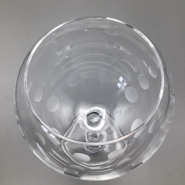 Traditional Vintage Set of Mikasa "Cheers" Crystal Balloon Wine Glasses-Set of 4 For Sale - Image 3 of 13