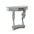 Rococo Pair of Vintage Silver and Gray Rococo-Style Side Tables/Console Tables For Sale - Image 3 of 12