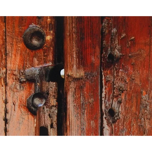 Rustic Vintage Architectural Detail Door Photograph For Sale - Image 3 of 3