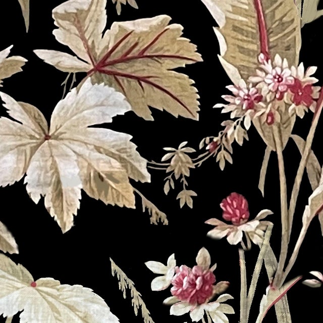 Contemporary Morphew Abode Black Noir Tropical Wallpaper For Sale - Image 3 of 5