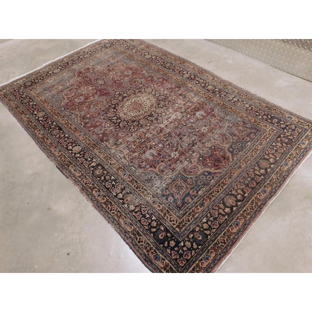 Origin: Persian Material: wool pile on cotton foundation Construction: hand knotted
