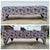Wood Ralph Lauren Style Oversized (5' Long) Blue & White Floral Upholstered Ottoman Bench For Sale - Image 7 of 9