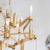 Brass Plated Crystal Prism Chandelier by Sciolari For Sale In New York - Image 6 of 7