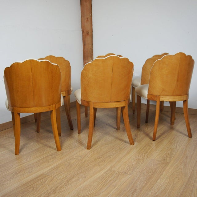 Art Deco Eight Seater Dining Suite from Hille of London, 1930s, Set of 9 For Sale - Image 4 of 16