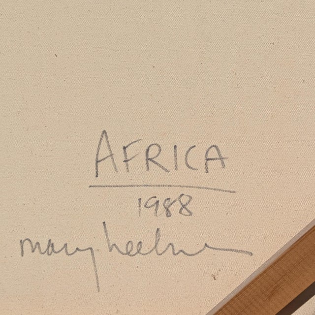 Mary Heebner 'Africa,' Monumental Signed Abstract Painting, 1988 For Sale - Image 9 of 18