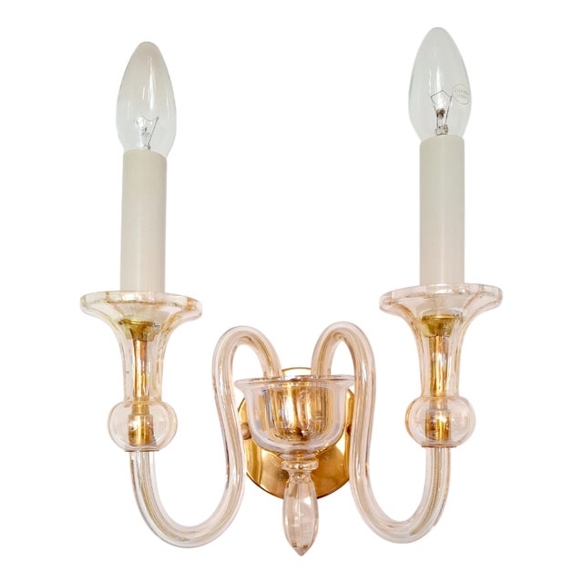 Vintage German Two-Armed Wall Lamp from Palwa, 1960s For Sale