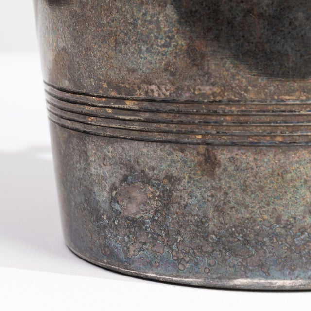 Mid 20th Century France Chocolate Silver Ice Bucket For Sale - Image 15 of 15
