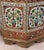 Vintage Middle Eastern Meenakari Hammered Tin Footstool Ottoman For Sale - Image 10 of 11
