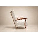 Armchair in Caviúna Wood, Leather and Bouclé by Giuseppe Scapinelli, Brazil, 1950s For Sale - Image 16 of 18