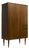 Mid-Century Modern Walnut Compact Wardrobe from Uniflex, 1960s For Sale