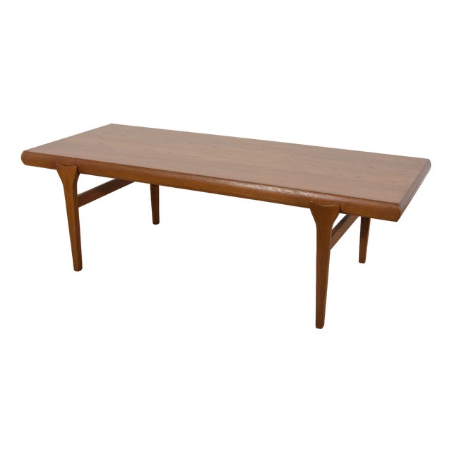 Mid-Century Teak Coffee Table by Johannes Andersen for CFC Silkeborg, Denmark, 1960s For Sale