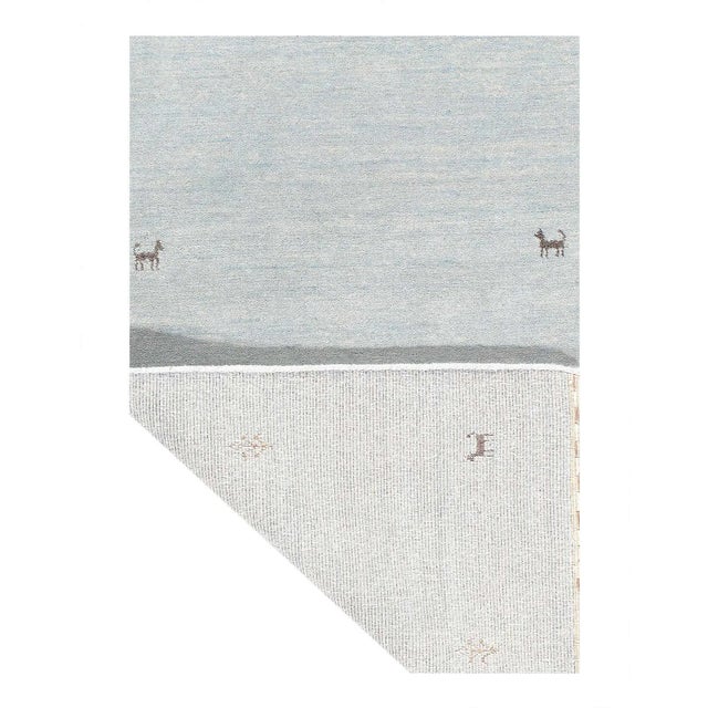 Modern Fine Hand Knotted Persian Gabbeh Runner For Sale - Image 3 of 5