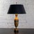 Neoclassical Early to Mid-20th Century Neoclassical Table Lamp Brass and Marble Urn Shaped Base Black Tapered Shade For Sale - Image 3 of 18