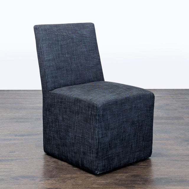 Modern Restoration Hardware Fully Upholstered Dining Chair For Sale - Image 3 of 9