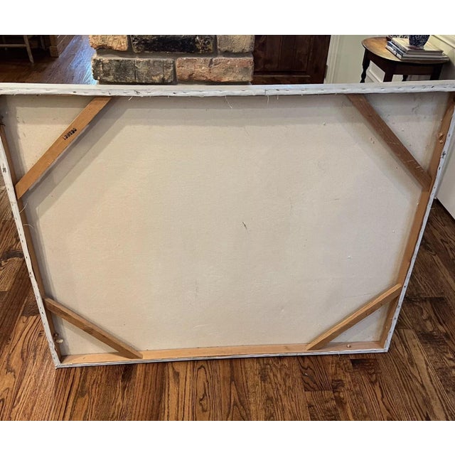 1970s Vintage Lee Reynolds Oil on Canvas Textured Painting For Sale - Image 5 of 6