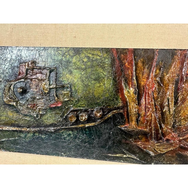 1960s Expressionist Composition, 1969, Mixed Media For Sale - Image 5 of 9