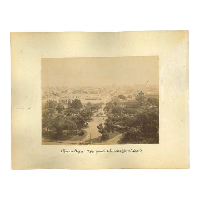Unknown, Ancient View of Buenos Aires, Argentina, Photo, 1880s, Set of 2 For Sale