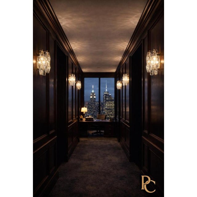 Murano Glass Chandeliers, 1990, Set of 2 For Sale - Image 3 of 15