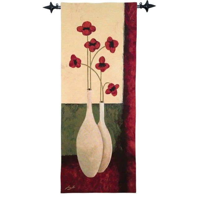 This beautiful tapestry is woven on a jacquard loom by skilled weavers, keeping alive the centuries old tradition of...