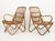 1960s Mid-Century Bamboo and Rattan Armchairs in the style of Tito Agnoli, Italy 1960s For Sale - Image 5 of 16