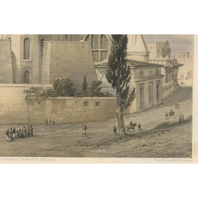 L. Haghe after Fossati, Hagia Sophia, Istanbul, 1852, Tinted Lithograph For Sale - Image 3 of 7