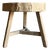 Vintage Elm Wood Chop Block Table For Sale