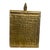 Vintage Crocodile Motif Reposse Brass Tea Caddy For Sale