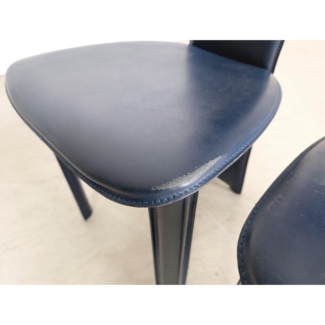 Italian Handmade Chairs by Psyra for Frag, 1980s, Set of 6 For Sale - Image 11 of 13