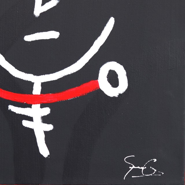 2020s Birdhead 11 - Contemporary Quirky Figurative Mixed Media Art on Canvas Original Artwork by Soren Grau For Sale - Image 5 of 9